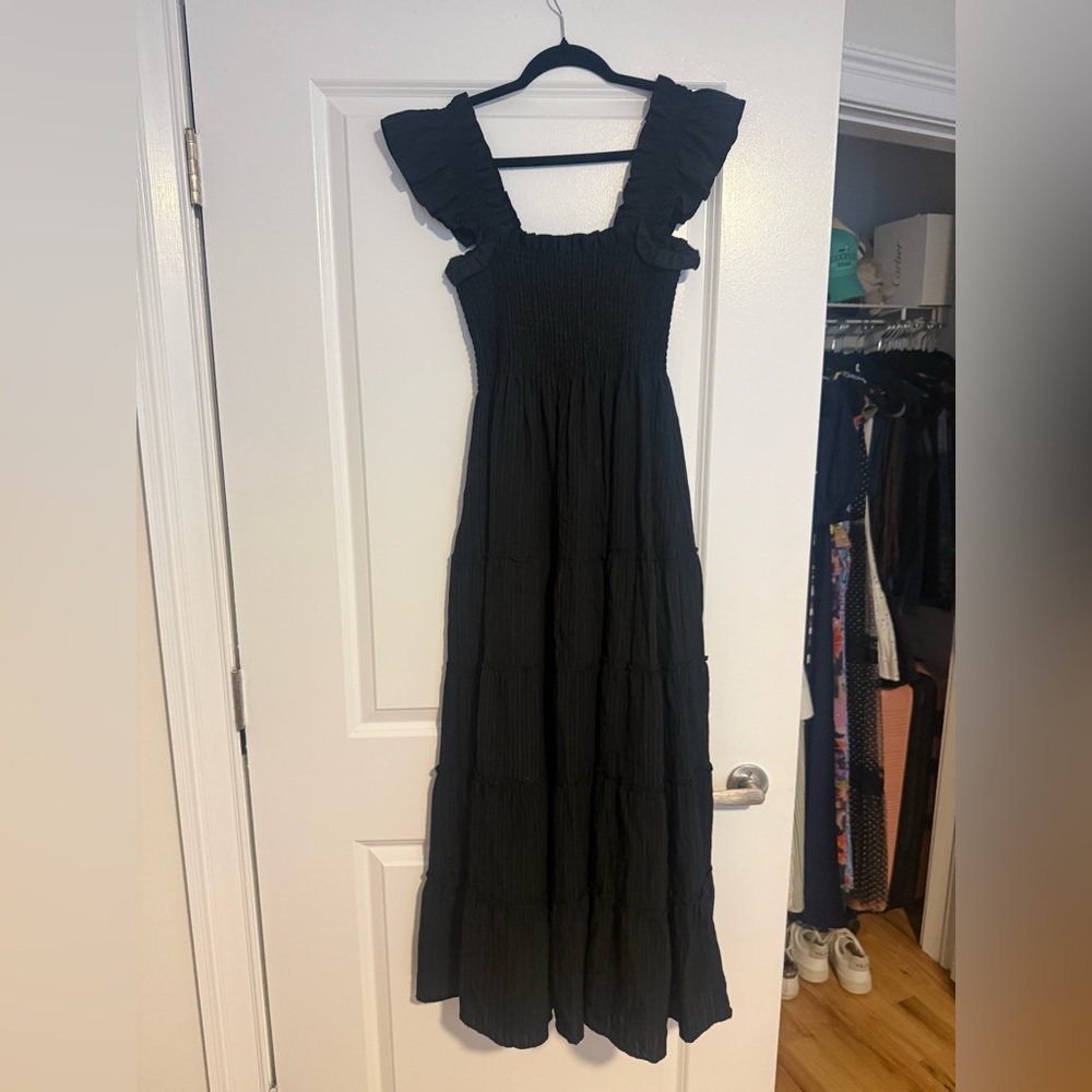 Hill House The Ellie Maxi Nap Dress - Black - Picture 3 of 8